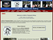Tablet Screenshot of lovefortherapeuticriding.org